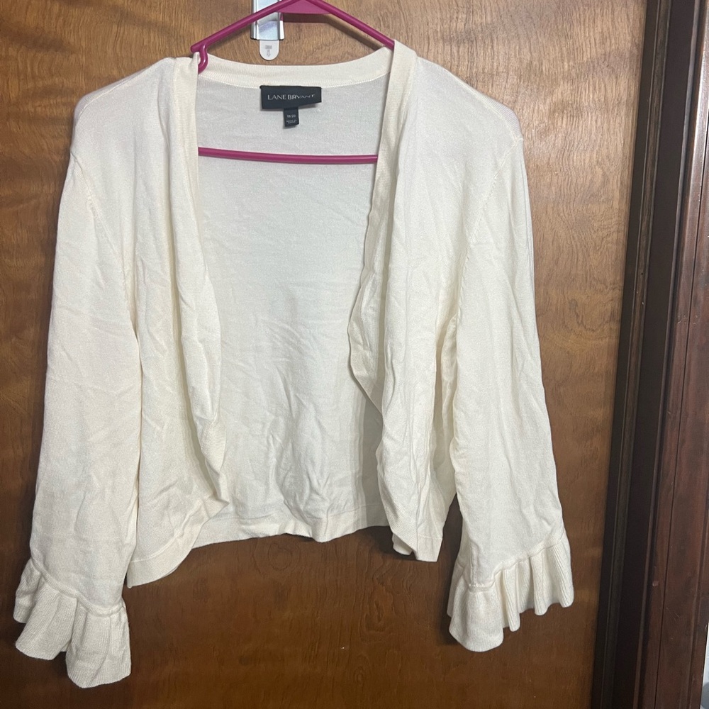 Lane Bryant Cream cardigan
